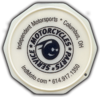 Motorcycle Coasters®, motorcycle kickstand pad, motorcycle kickstand plate, puck, solid artistic, side stand support, side stand pad, coaster, custom imprint, motorcycle