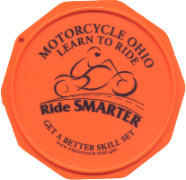 Motorcycle Coasters®, motorcycle kickstand pad, motorcycle kickstand plate, puck, solid artistic, side stand support, side stand pad, coaster, custom imprint, motorcycle
